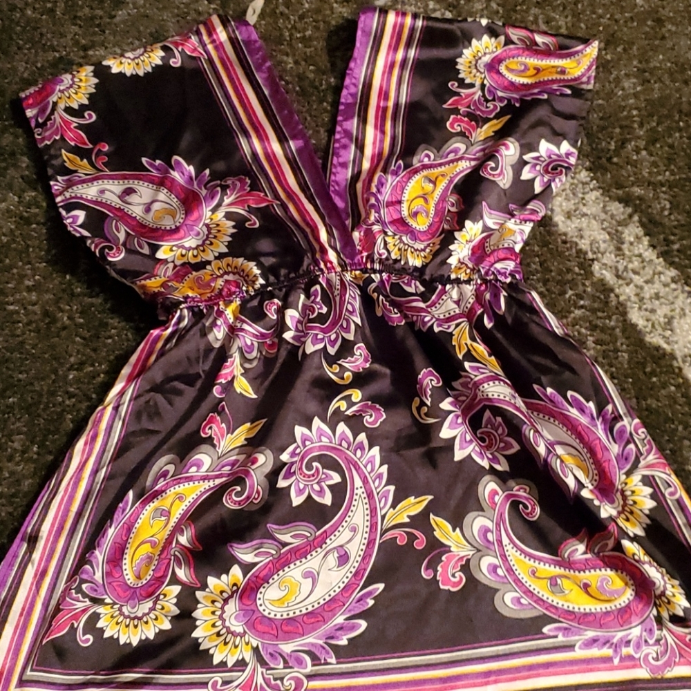 2 colorful Silk tops